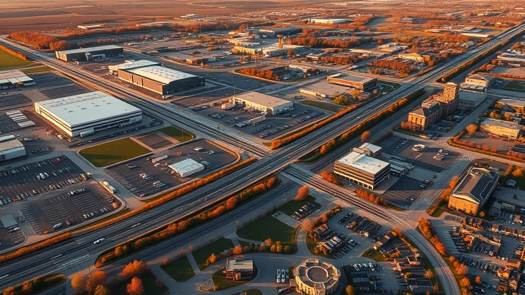 Aerial view of Bolingbrook, IL showing the local landscape and terrain relevant to aerial imaging operations