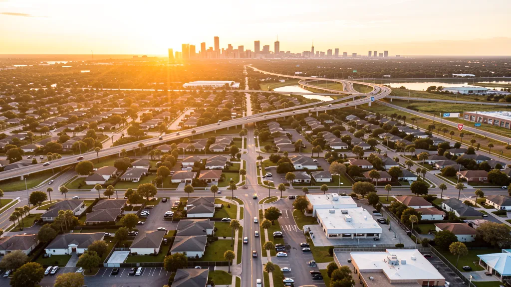 Aerial view of Brandon, FL showing the local landscape and terrain relevant to aerial imaging operations