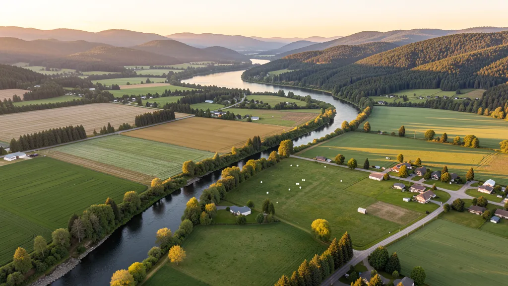 Aerial view of Carnation, WA showing the local landscape and terrain relevant to aerial imaging operations