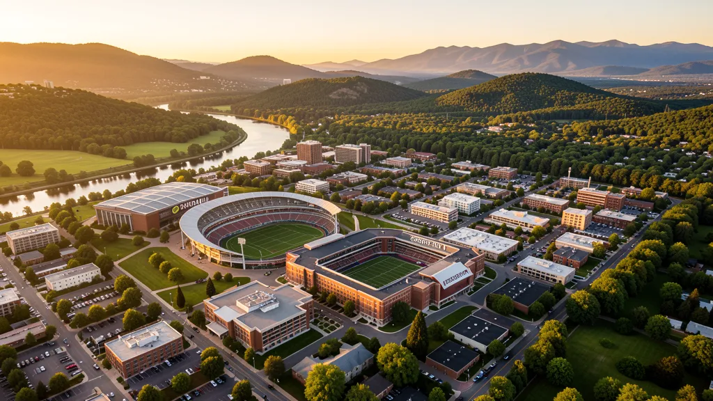 Aerial view of Corvallis, OR showing the local landscape and terrain relevant to aerial imaging operations