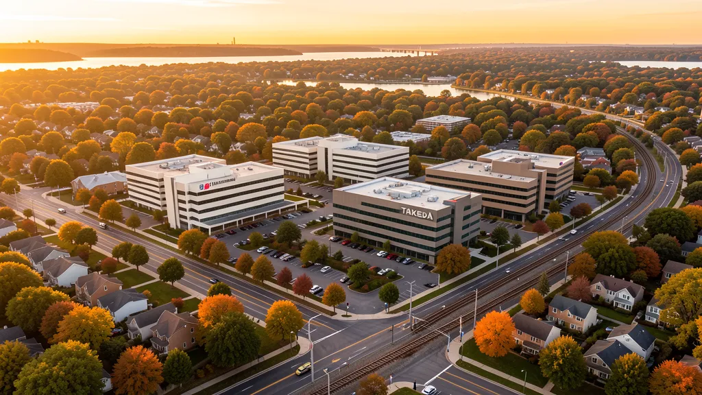 Aerial view of Deerfield, IL showing the local landscape and terrain relevant to aerial imaging operations