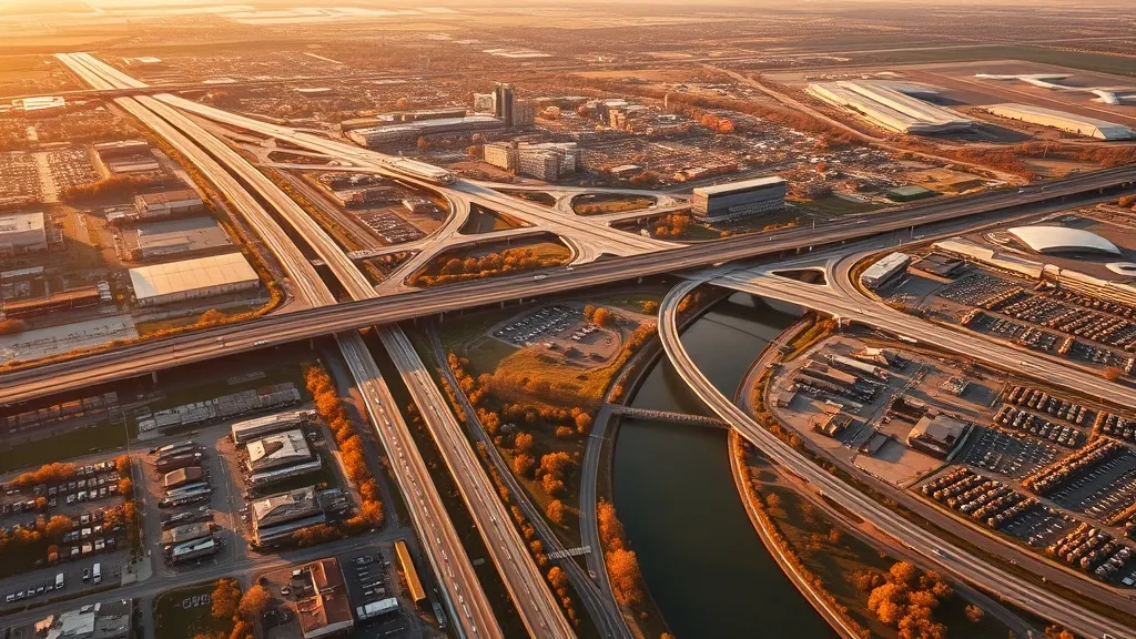 Aerial view of Des Plaines, IL showing the local landscape and terrain relevant to aerial imaging operations