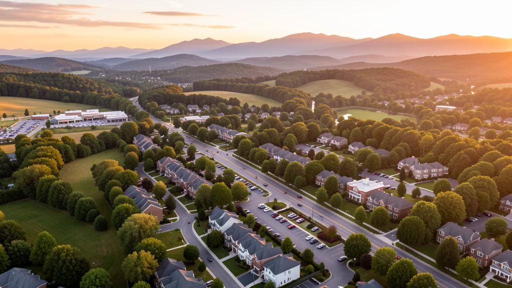 Aerial view of Farragut, TN showing the local landscape and terrain relevant to aerial imaging operations