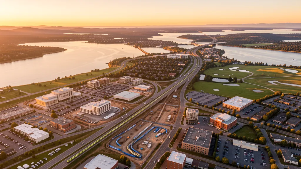 Aerial view of Federal Way, WA showing the local landscape and terrain relevant to aerial imaging operations