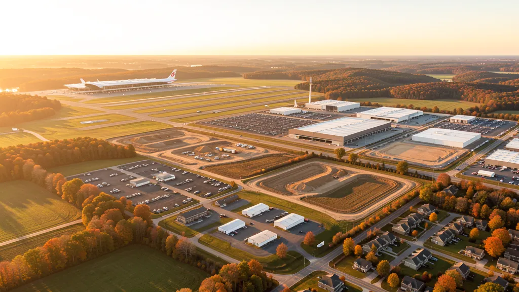 Aerial view of Findlay Township, PA showing the local landscape and terrain relevant to aerial imaging operations
