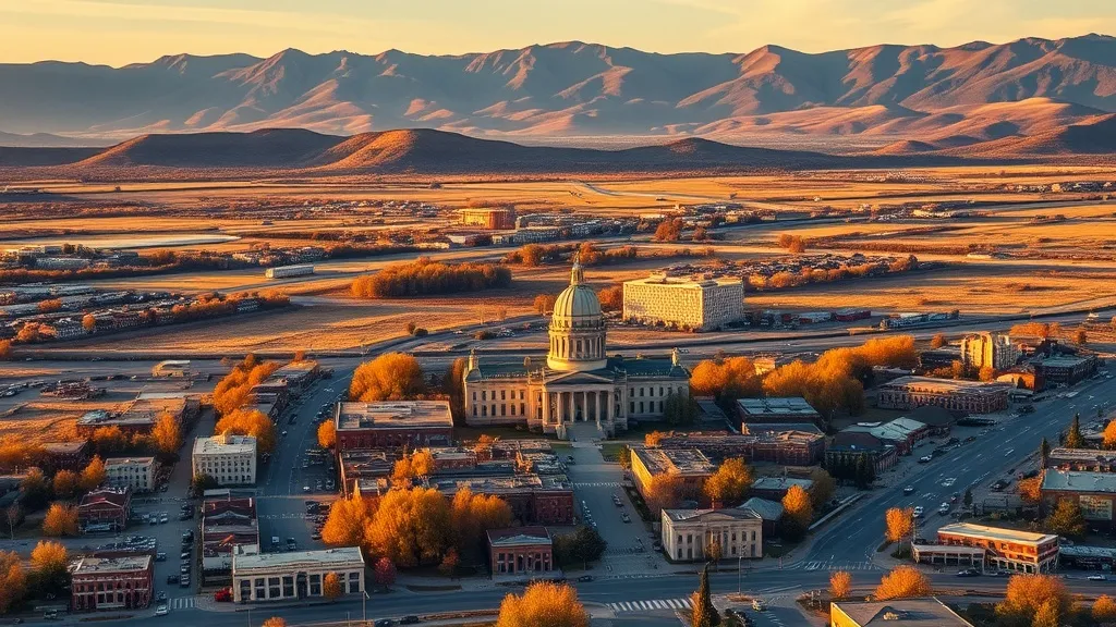 Aerial view of Helena, MT showing the local landscape and terrain relevant to aerial imaging operations