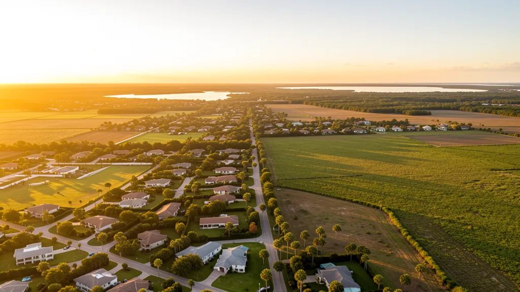 Aerial view of Homestead, FL showing the local landscape and terrain relevant to aerial imaging operations
