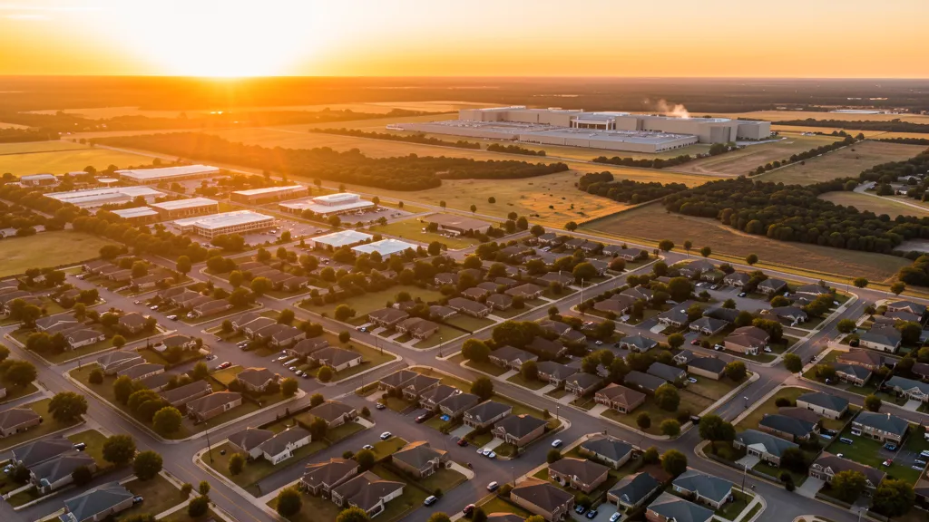 Aerial view of Killeen, TX showing the local landscape and terrain relevant to aerial imaging operations