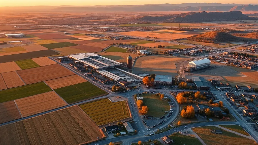 Aerial view of Kimberly, ID showing the local landscape and terrain relevant to aerial imaging operations