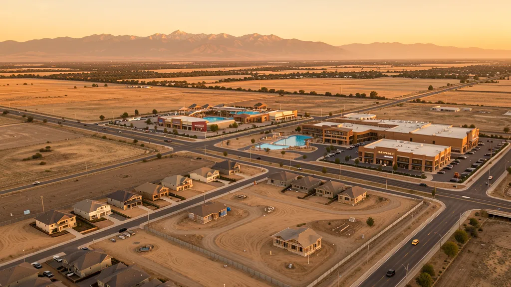 Aerial view of Manteca, CA showing the local landscape and terrain relevant to aerial imaging operations