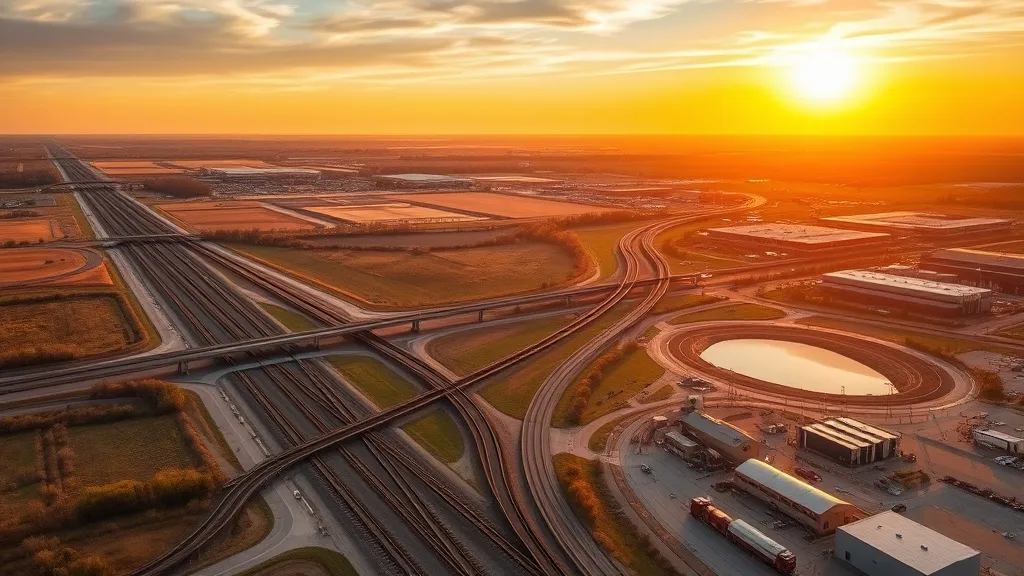 Aerial view of Mattoon, IL showing the local landscape and terrain relevant to aerial imaging operations