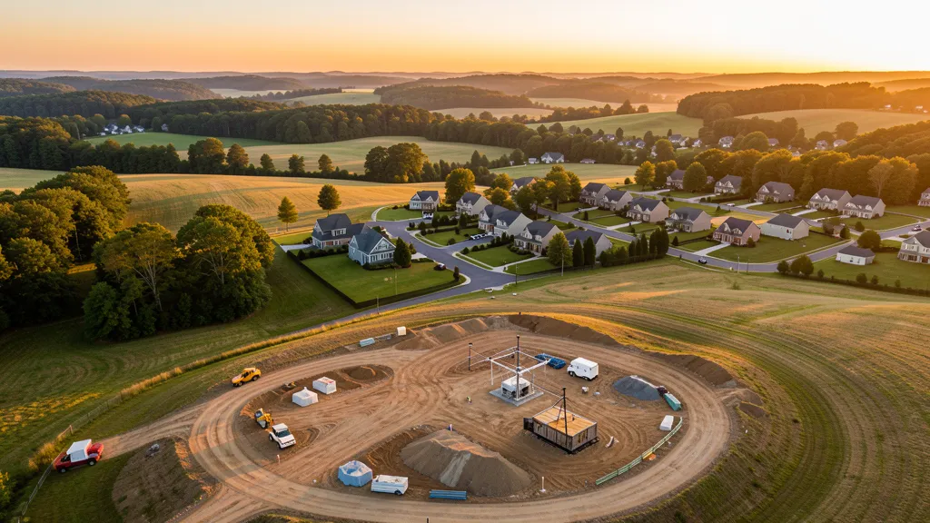 Aerial view of Nolensville, TN showing the local landscape and terrain relevant to aerial imaging operations