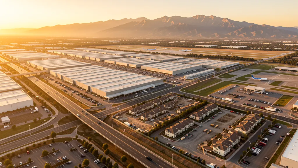 Aerial view of Ontario, CA showing the local landscape and terrain relevant to aerial imaging operations