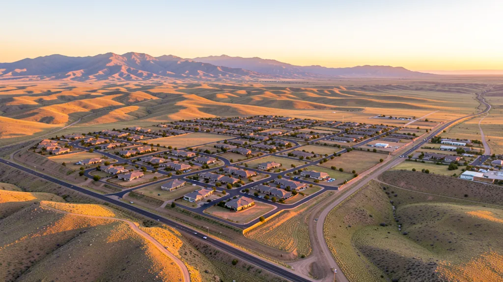 Aerial view of Prescott Valley, AZ showing the local landscape and terrain relevant to aerial imaging operations