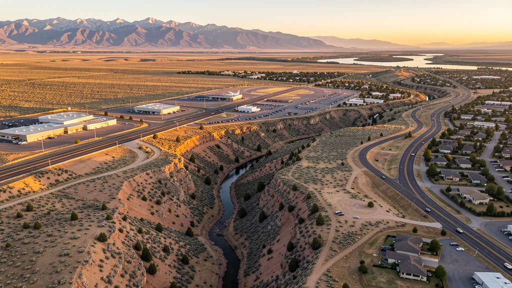 Aerial view of Redmond, OR showing the local landscape and terrain relevant to aerial imaging operations