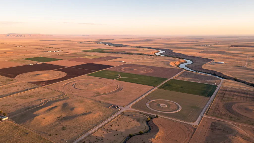 Aerial view of Roswell, NM showing the local landscape and terrain relevant to aerial imaging operations