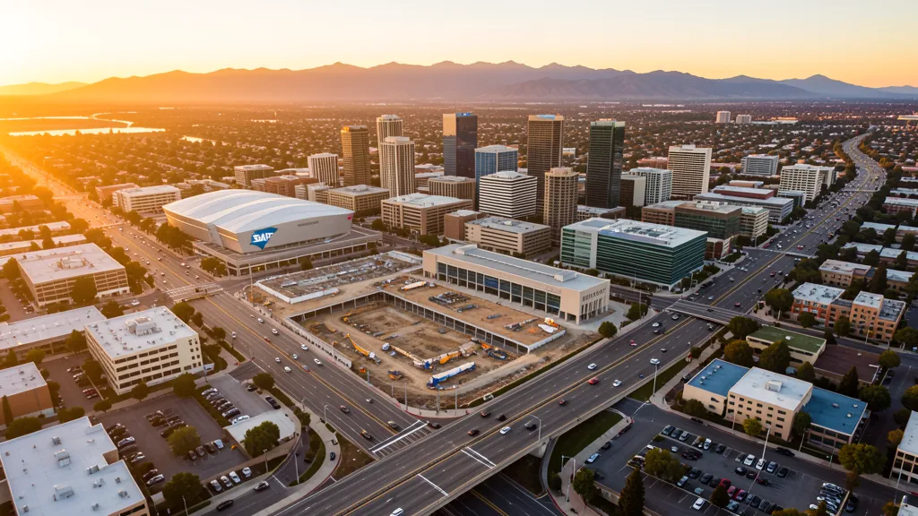 Aerial view of San Jose, CA showing the local landscape and terrain relevant to aerial imaging operations