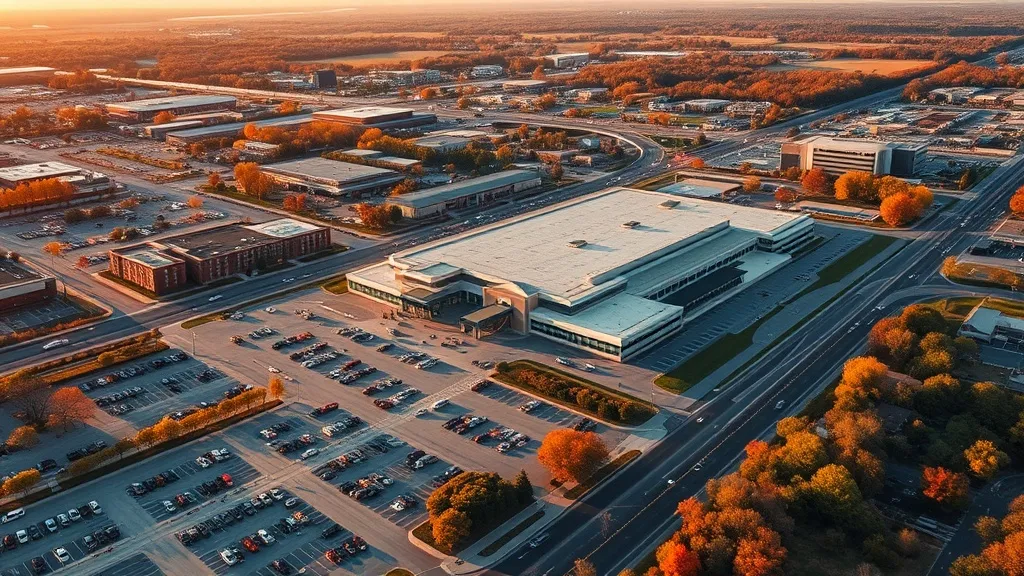 Aerial view of Schaumburg, IL showing the local landscape and terrain relevant to aerial imaging operations