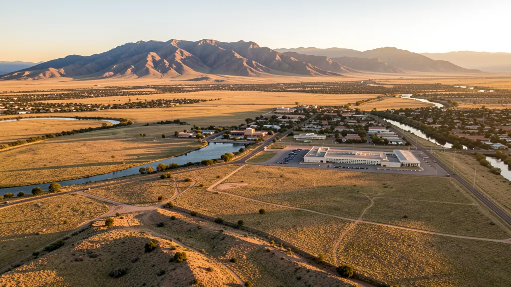 Aerial view of Sierra Vista, AZ showing the local landscape and terrain relevant to aerial imaging operations