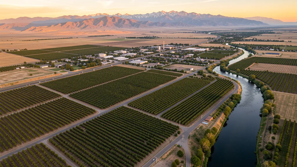 Aerial view of Yakima, WA showing the local landscape and terrain relevant to aerial imaging operations