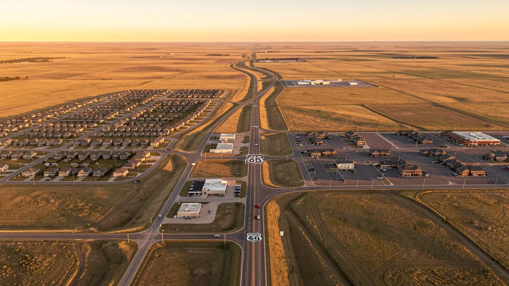Aerial view of Yukon, OK showing the local landscape and terrain relevant to aerial imaging operations